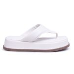 Papete Flat Feminina em Napa Off White 23300