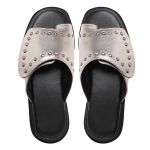 Sandalia Papete Feminina Stela Ouro Light