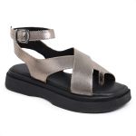 Sandalia Papete Feminina Marina Ouro Light
