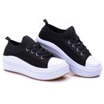 Tênis Casual Feminino Star Move Meia Dflora Preto