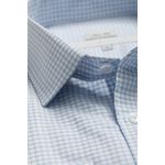 Camisa Manga Longa Regular Quadriculado Branco/azul