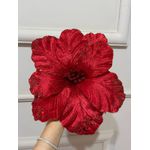 Flor Natalina Flor De Natal Veludo Grande Vermelha Cromus
