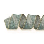 Fita Aramada Azul Claro e Ouro 6,3cmx9,14m