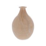 Vaso Em Vidro Bege Mart 23cm