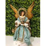 Anjo em Pé Azul com Coroa 36cm 