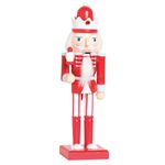Soldado de Chumbo Decorativo Madeira Vermelho 25cm