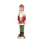 Soldado de Chumbo em Resina Vermelho e Verde 23cm