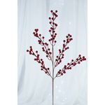 Galho Natalino Decorativo Berry Vermelho 74cm