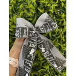 Fita Natalina Aramada 6,3cm Prata Joy Hoho 9,14m
