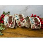 Fita Natalina 9,14m Merry Christmas Caminhão Pinheiro 6,3cm