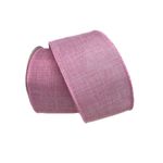 Fita Natalina Aramada 6,3cm Lisa Rosa 9,14m