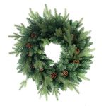Guirlanda Decorativa Natal Verde com Pinha 150 Tips 60cm