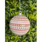 Jogo De 3 Bolas De Natal Candy Rosa Tok Da Casa 10cm