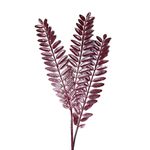 Galho Natalino Folha Rosa Brilho Enfeite Árvore De Natal Guirlanda