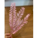 Galho Natalino Folha Rosa Brilho Enfeite Árvore De Natal Guirlanda