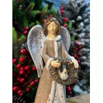 Enfeite de Natal Anjos 2 unidades Luxo Decorativo Natal