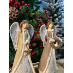 Enfeite de Natal Anjos 2 unidades Luxo Decorativo Natal