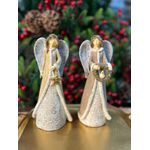 Enfeite de Natal Anjos 2 unidades Luxo Decorativo Natal