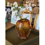 Vaso de Vidro Italy Murano Ambar 11x11x15cm
