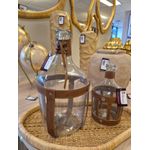 Garrafa Decorativa 38cm Espressione em Vidro Transparente