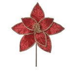 Flor Natalina Bico de Papagaio Vermelho Rustico