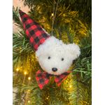 Penduricalho Urso Polar Enfeite De Natal Decoração Natalina