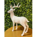 Rena Em Pé Em Resina Esculpida Tok Da Casa Decoração Natal 38cm