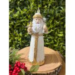Papai Noel Musical Luz Led Luxo Presentes e Urso 23cm