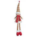 Boneco de Natal Menina Sentado GingerBread 37cm