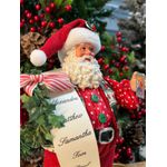 Enfeite Papai Noel De Resina Com Celular 27,5cm Decoração Natal