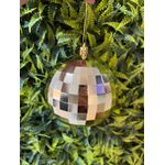 Jogo 3 Bolas De Natal Dourada Facetada 10cm Natal