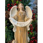 Anjo Em Resina Luxo Noel Decoração De Natal 30cm