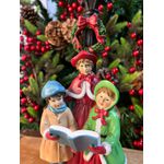Escultura Coral Poste De Luz C Led Família Decoração Natal