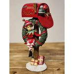 Enfeite Duende em Resina Caixa de Correio Guirlanda Natal