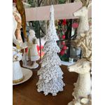 Árvore Decorativa em Resina Branca Natal Brilho