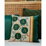 Almofada Veludo Natal Bordada Noel Decortextil