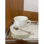Jogo 6 Xícaras Para Café Com Pires Scalla Branco Algarve 100ml