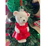 Enfeite De Pendurar Natal Ursinha Coração