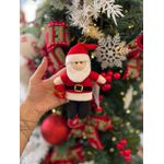 Enfeite Natal Pendurar Papai Noel Presente 16cm 1un Cromus