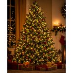 Cordão 1000 Leds Branco Quente 20m com Strobo Bivolt