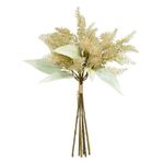 Buque Ramalhete Mamona Creme Outono 38cm Flor Decoração