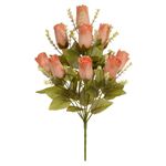 Buquê de Rosas C/9 Flores Plantas Artificiais Decoração