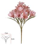 Buque de Flores Astromelia Cetim x15 Rosa Outono 34cm
