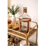 Garrafa Decorativa 38cm Espressione em Vidro Transparente