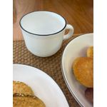 Jogo Para Café Da Manhã Dama Branco & Preto 3Pçs