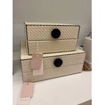Caixa Decorativa em MDF Botton Off White 16cm Mart