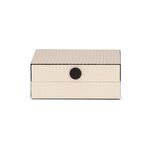 Caixa Decorativa em MDF Botton Off White 21cm Mart