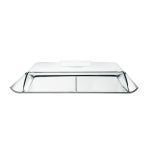 Porta Frios Tramontina Quadrata Inox Com Cúpula Transparente