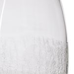Vaso de Vidro Decorativo Transparente Craquelado