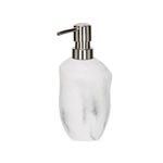 Kit Lavabo Em Poliresina Marmorizado 2 Peças Branco Mart